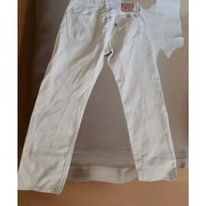 Levis 501 Vintage Y2K Mexico XX Straight Leg Jeans 32x30 White Wash 2000s